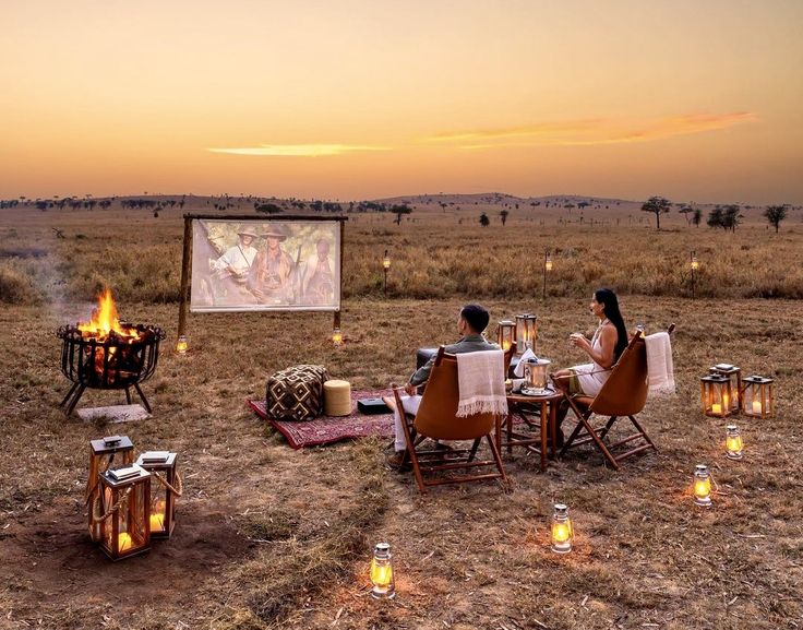 Cinema Experience Under the Desert Sky